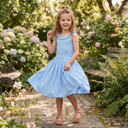 Girls Sparkling Sea Organic Cotton Dress