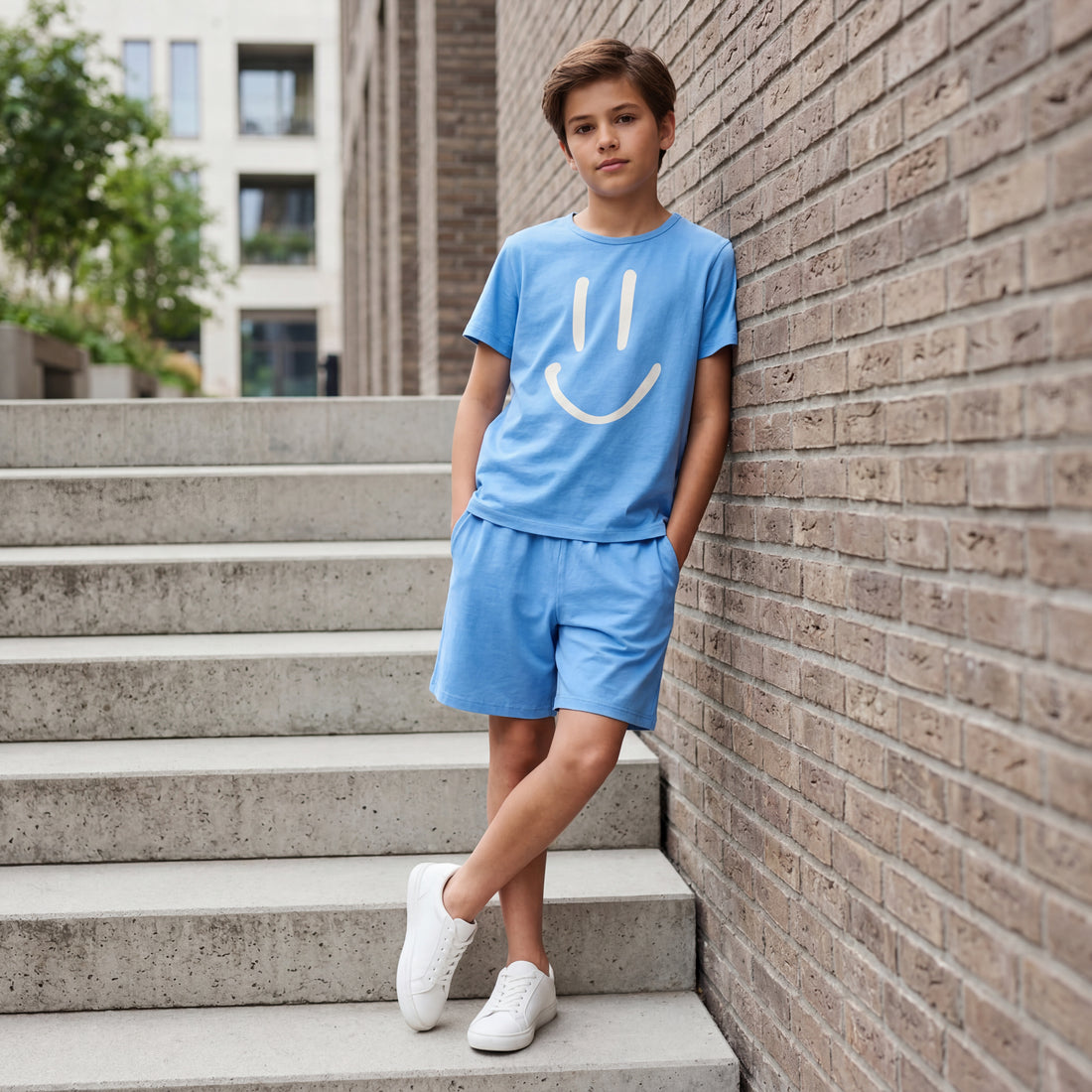 Boys Blue Tide Shirt &amp; Shorts Set