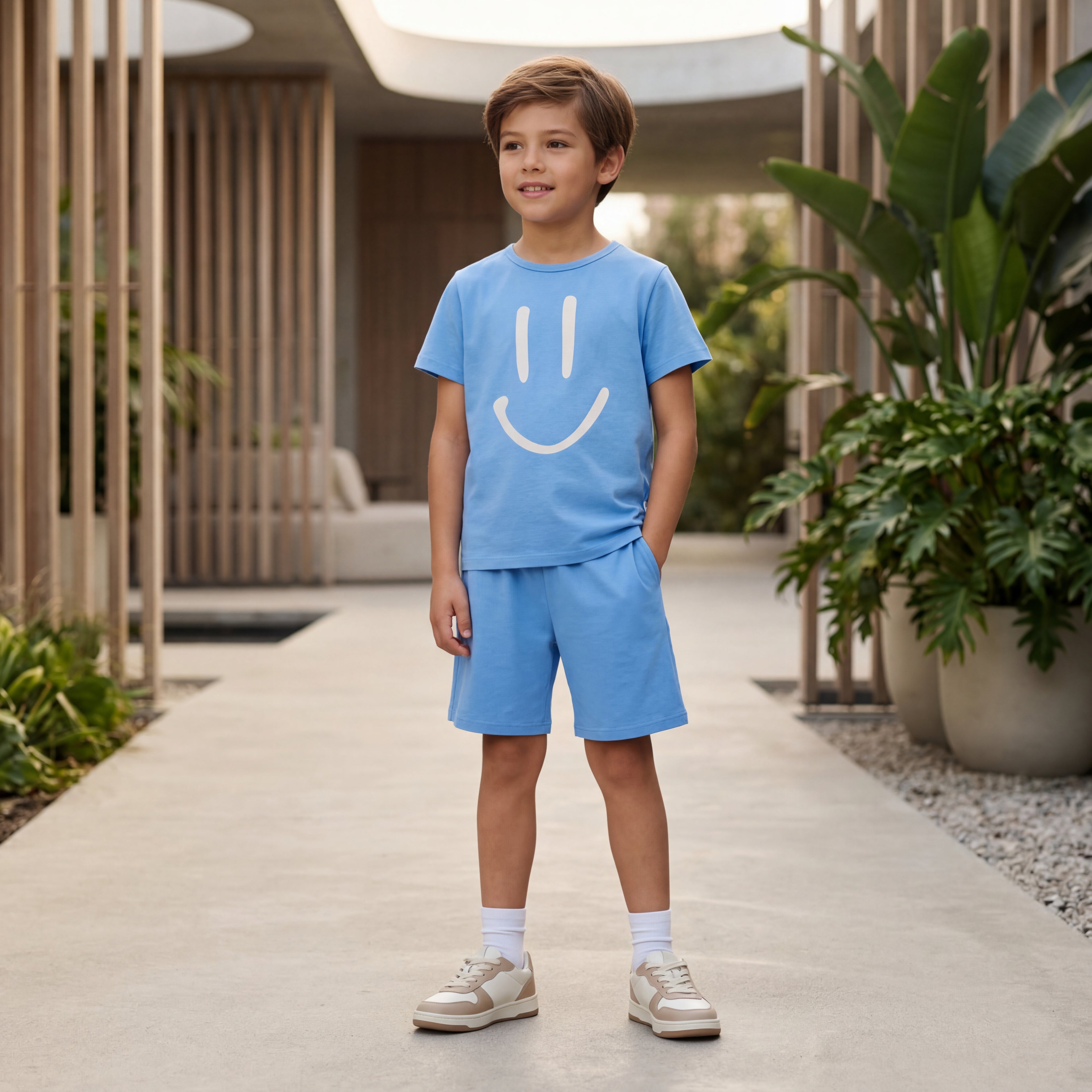 Boys Blue Tide Shirt &amp; Shorts Set