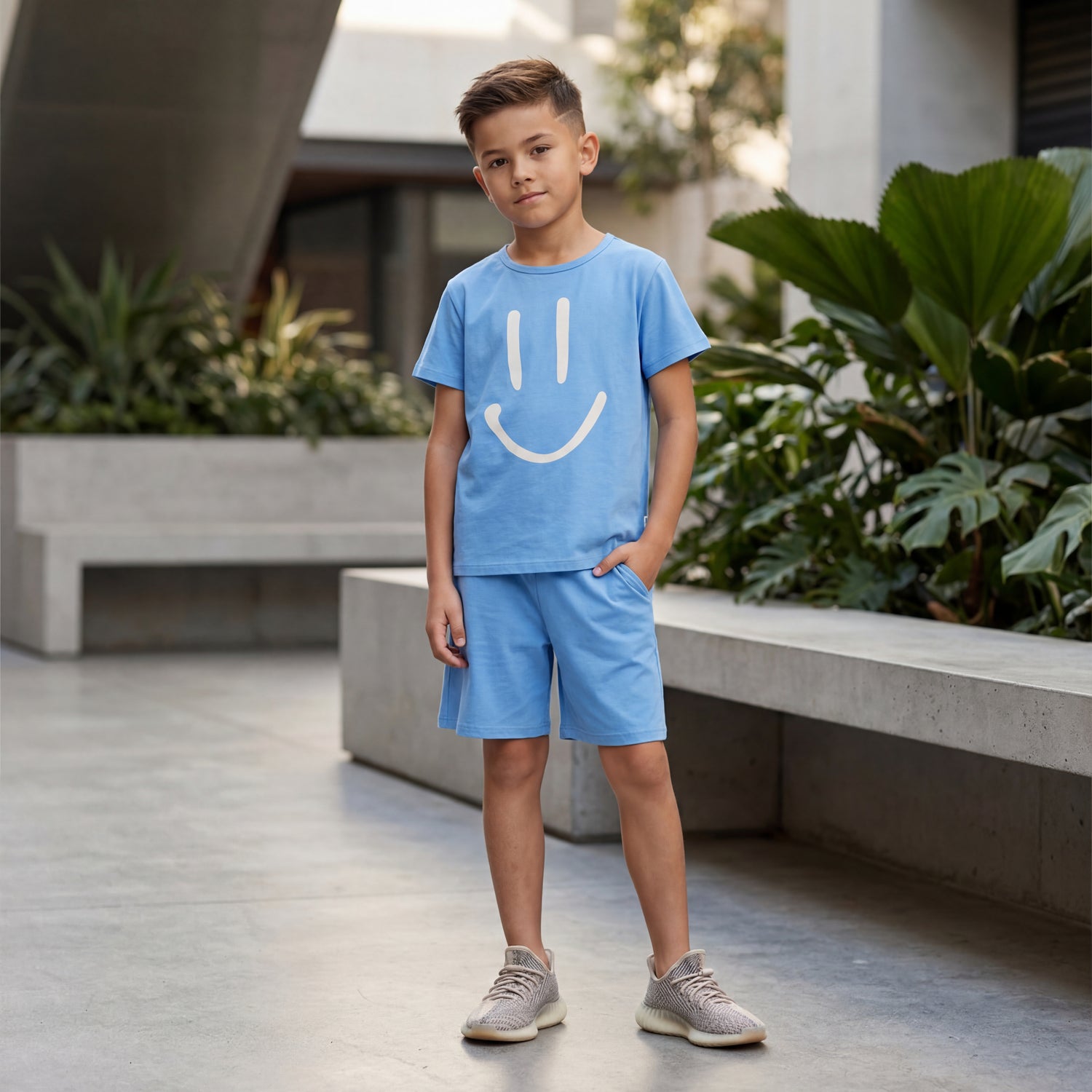 Boys Blue Tide Shirt &amp; Shorts Set