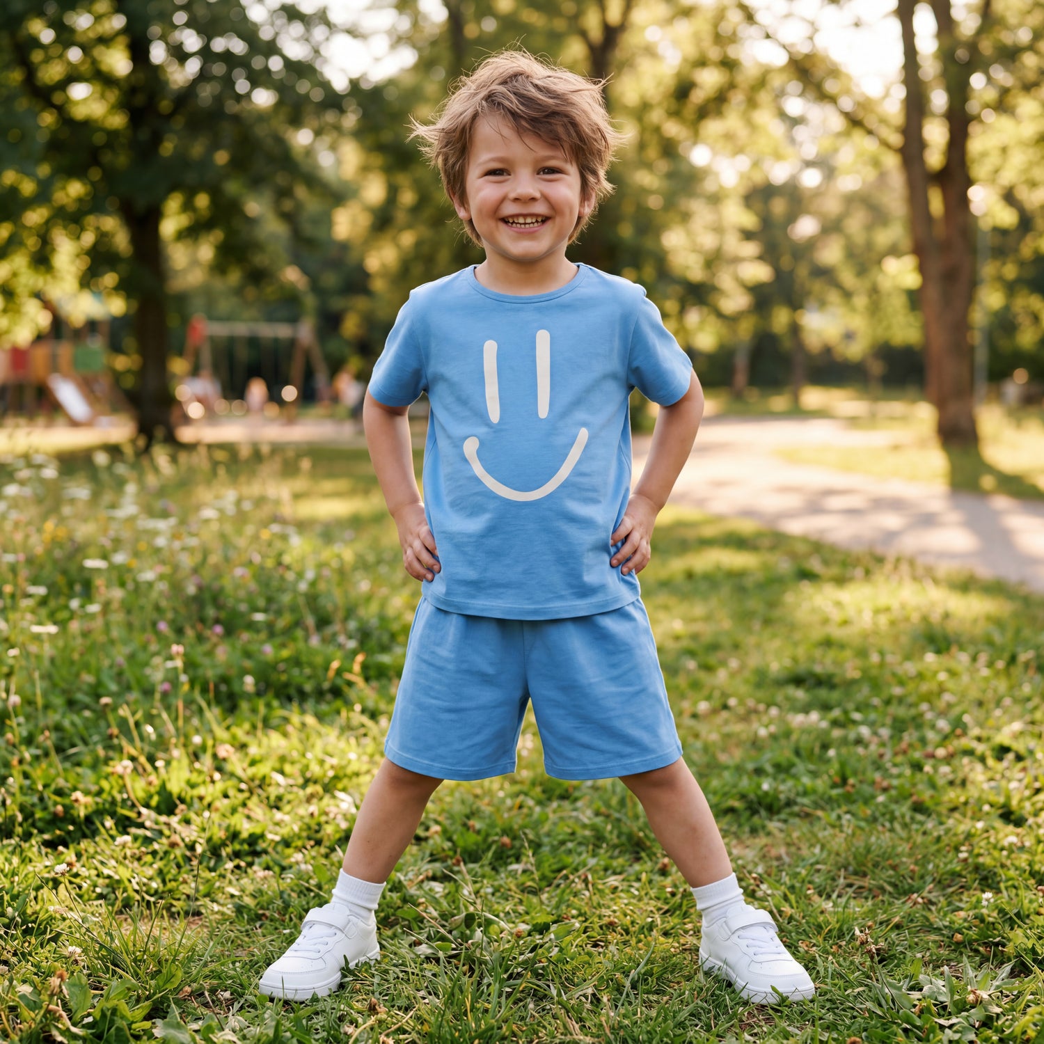 Boys Blue Tide Shirt &amp; Shorts Set