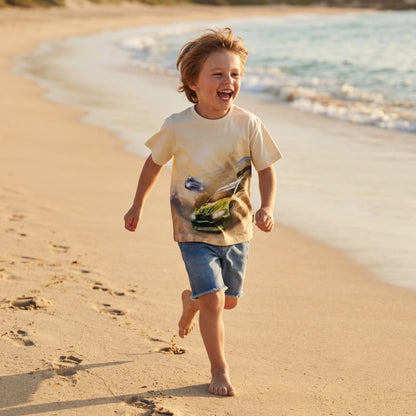Boys Beach Race Organic Cotton T-Shirt