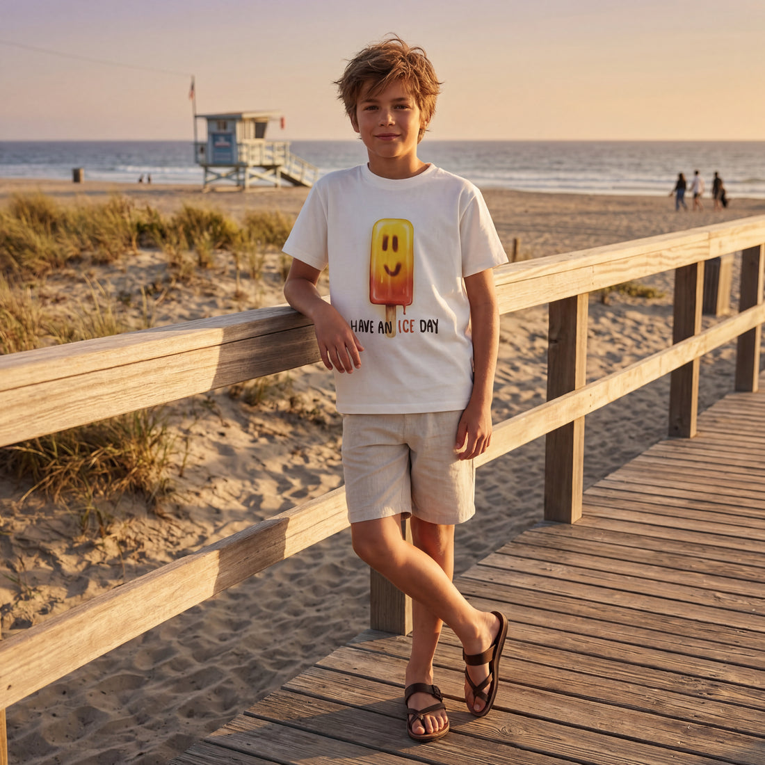 Boys Ice Day Organic Cotton T-Shirt