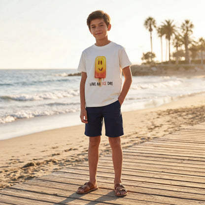 Boys Ice Day Organic Cotton T-Shirt