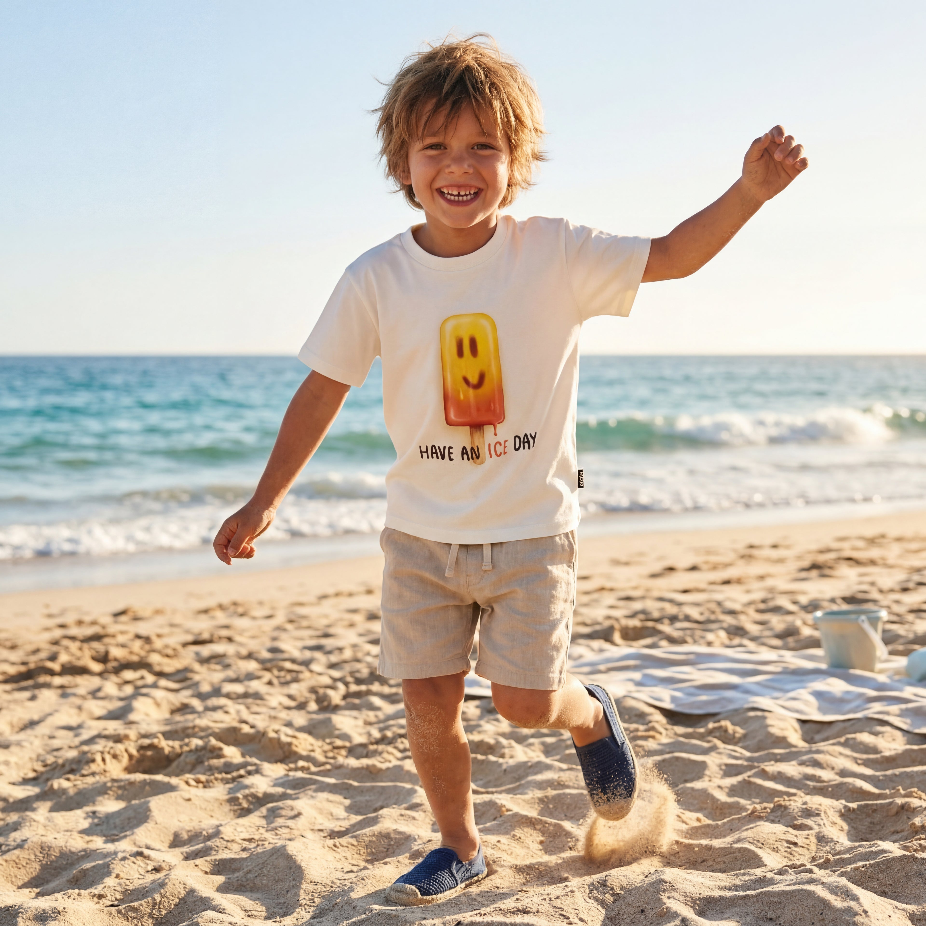 Boys Ice Day Organic Cotton T-Shirt