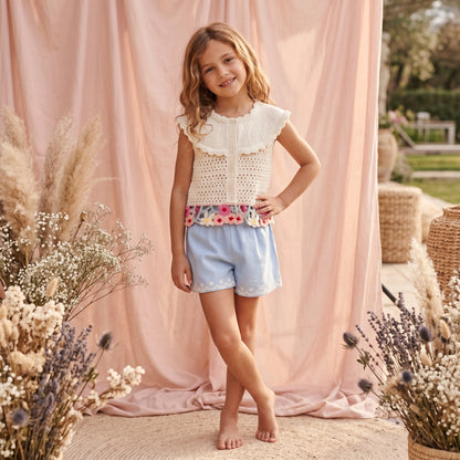 Elea Knit Top &amp; Vally Shorts Set for Girls LOUISE MISHA