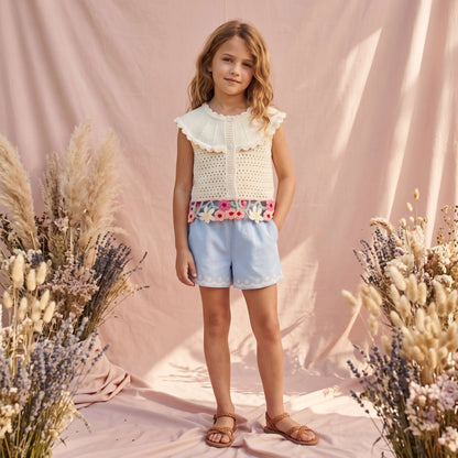 Elea Knit Top &amp; Vally Shorts Set for Girls LOUISE MISHA