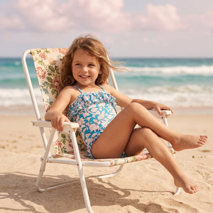 Jovana Blue Mountain Avens One-Piece Swimsuit for Girls LOUISE MISHA