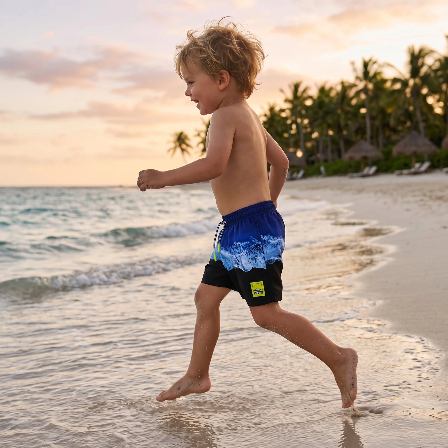 Boys Deep Ocean Tie-Dye Swim Shorts Molo