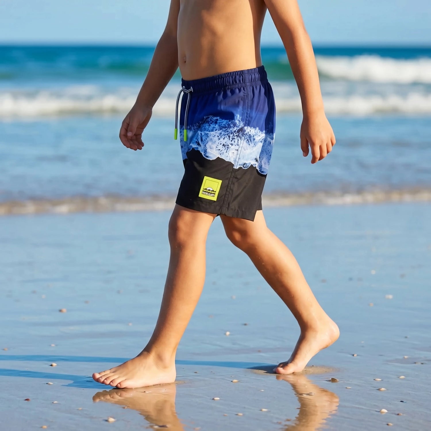 Boys Deep Ocean Tie-Dye Swim Shorts Molo