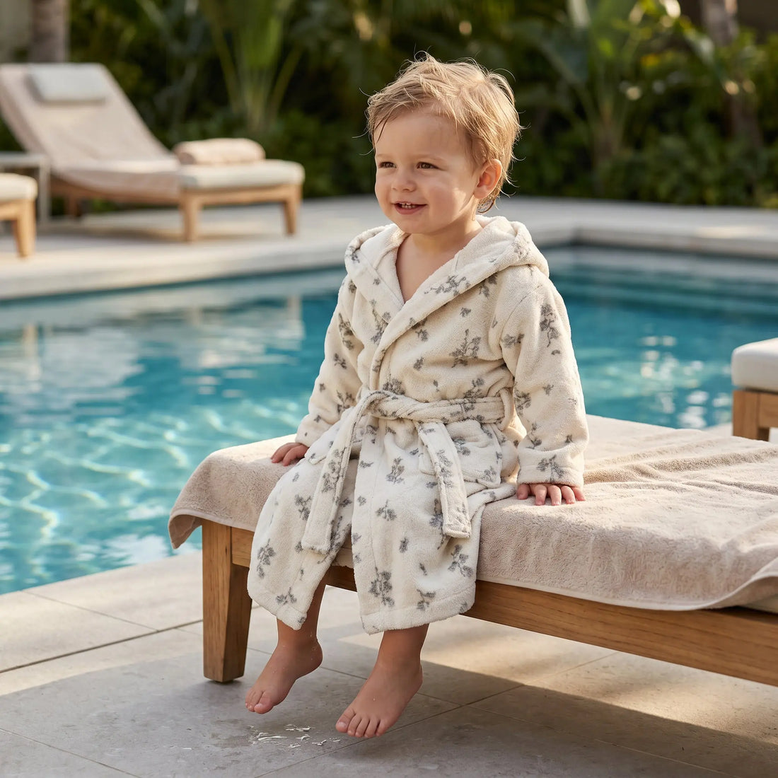 Bluebell Terry Bath Robe GARBO &amp; FRIENDS