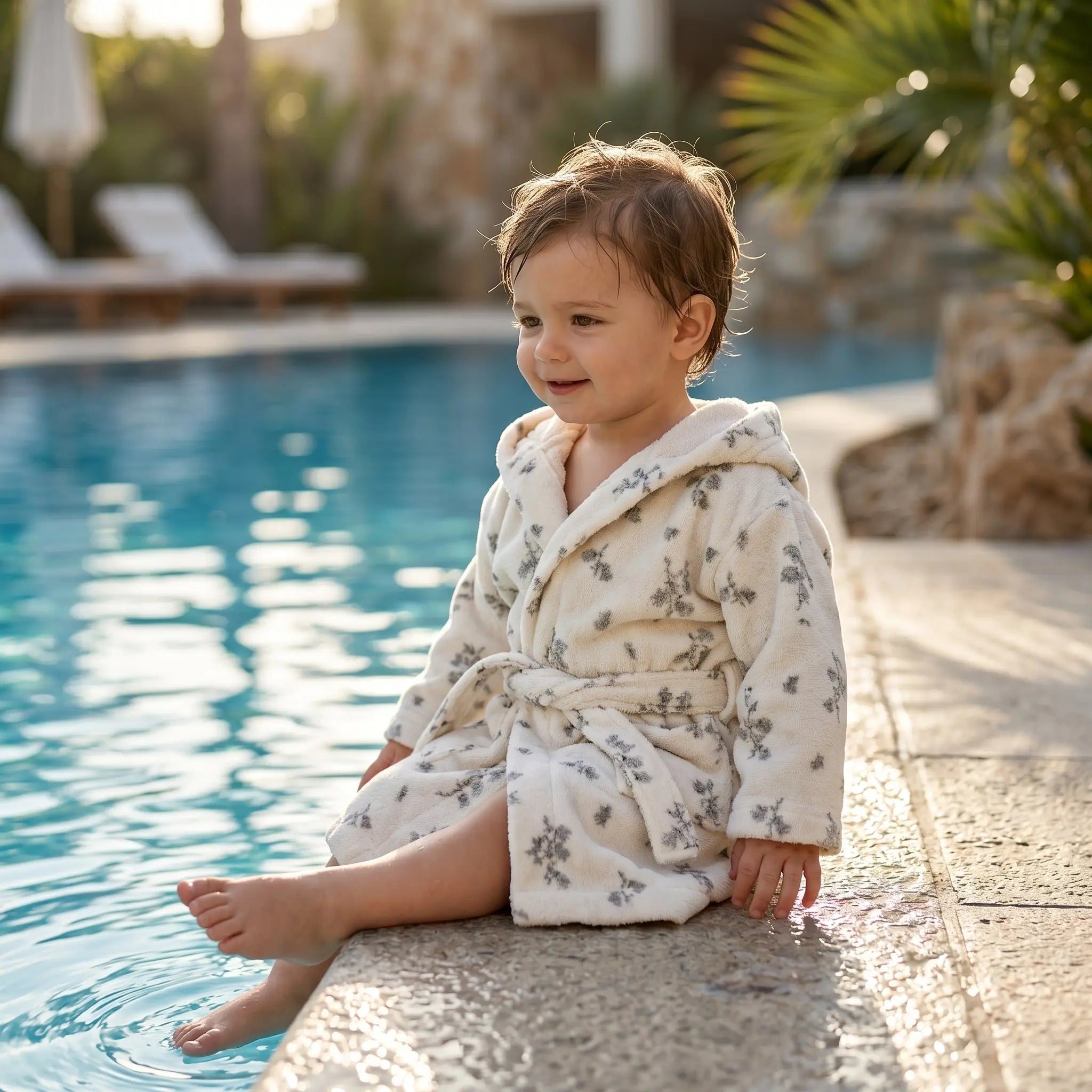 Bluebell Terry Bath Robe GARBO &amp; FRIENDS