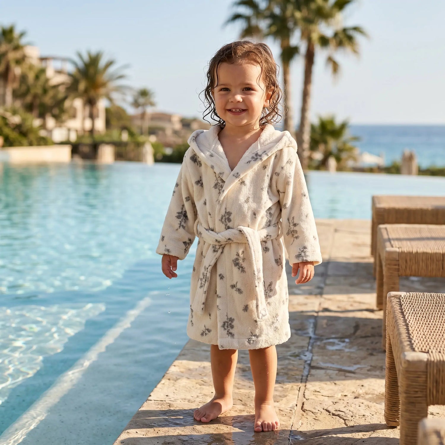 Bluebell Terry Bath Robe GARBO &amp; FRIENDS