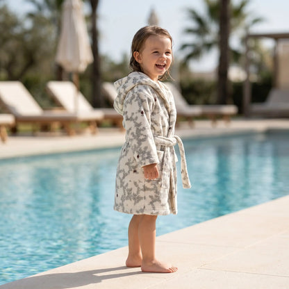 Pomegranate Terry Bathrobe GARBO &amp; FRIENDS