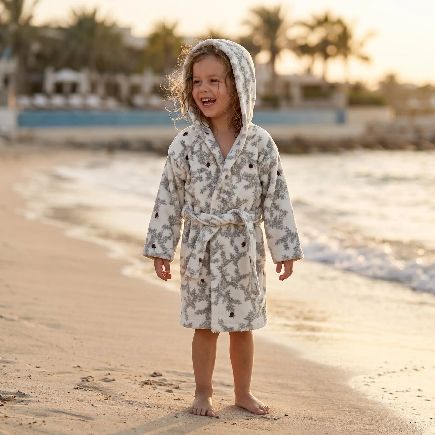 Pomegranate Terry Bathrobe GARBO &amp; FRIENDS