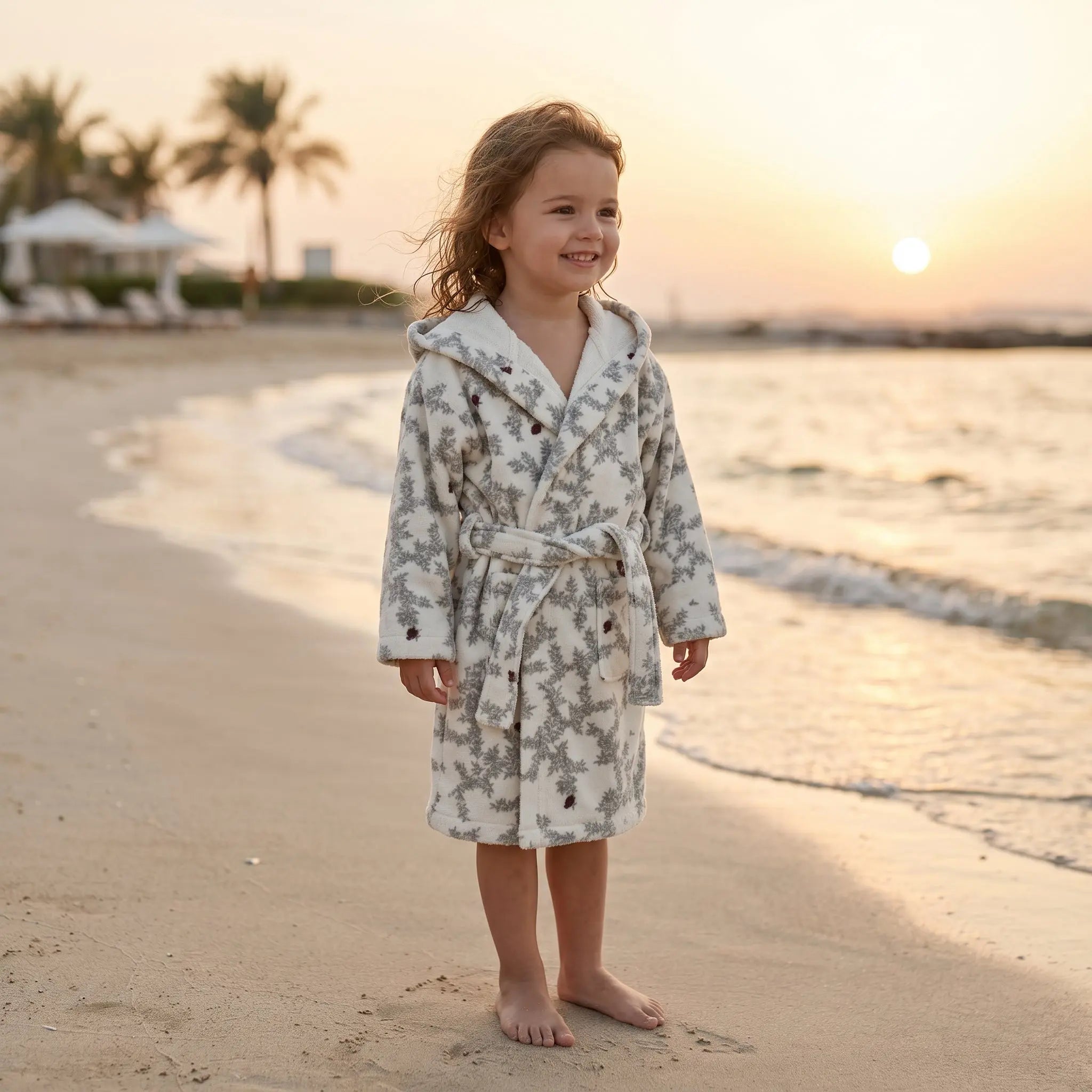 Pomegranate Terry Bathrobe GARBO &amp; FRIENDS