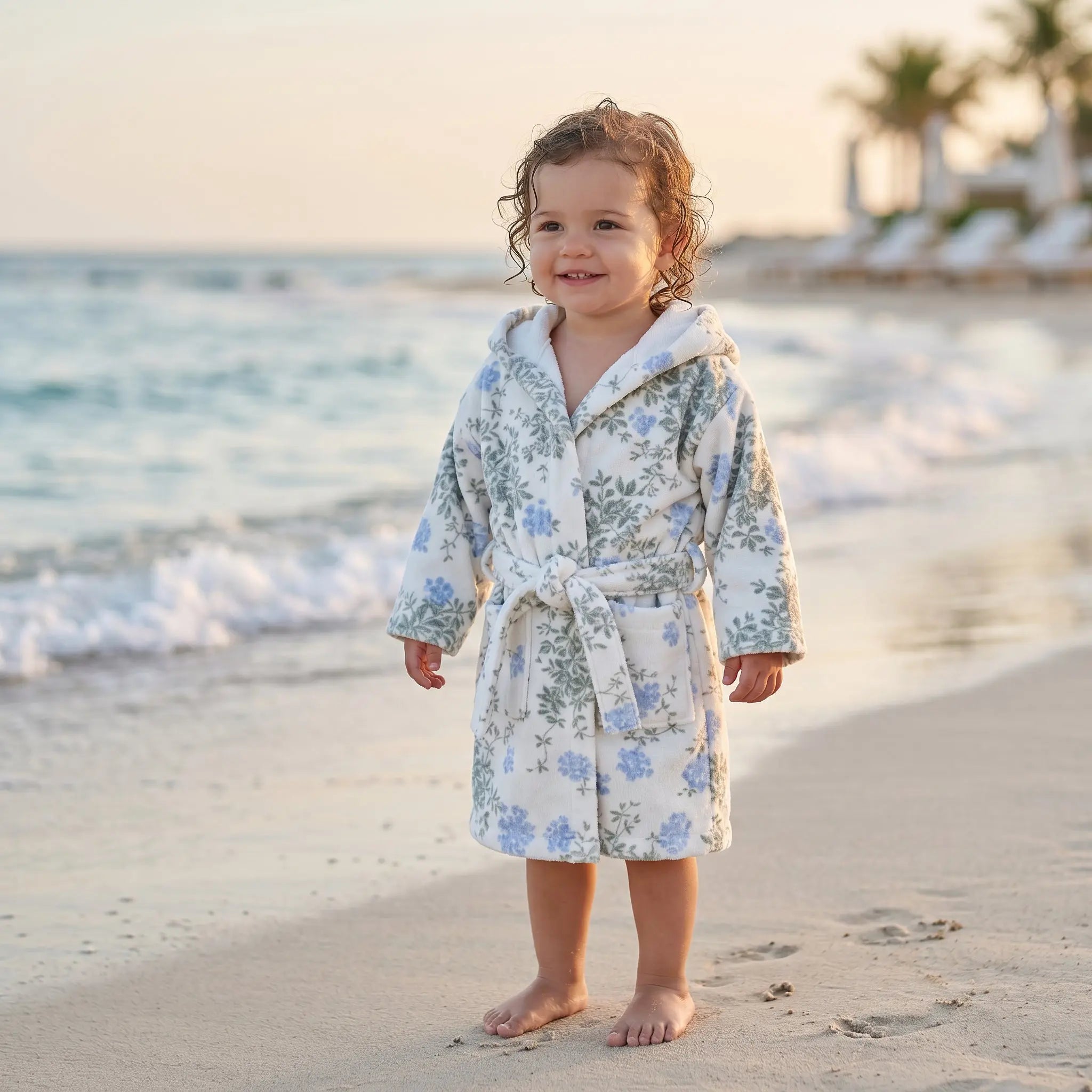 Terry Bathrobe Plumbago GARBO &amp; FRIENDS
