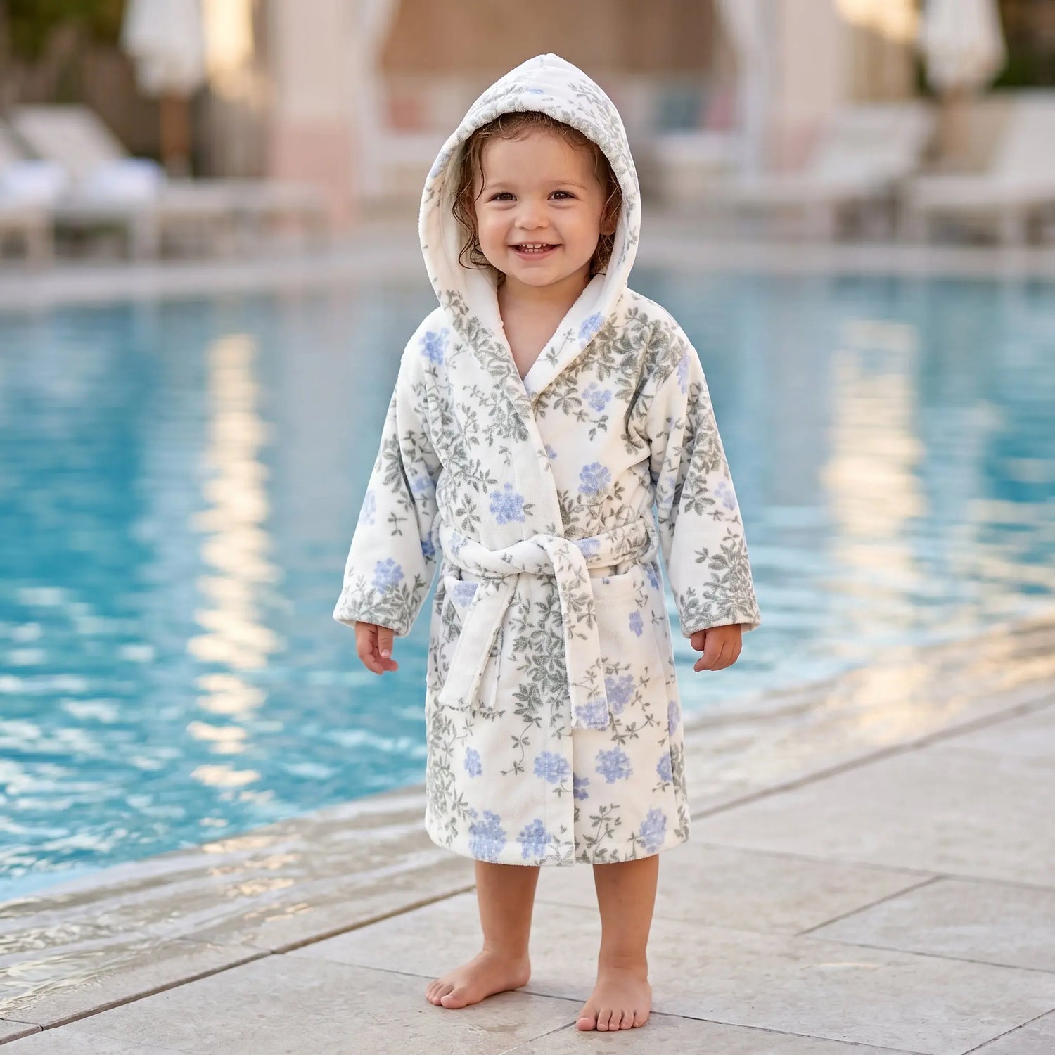 Terry Bathrobe Plumbago GARBO &amp; FRIENDS