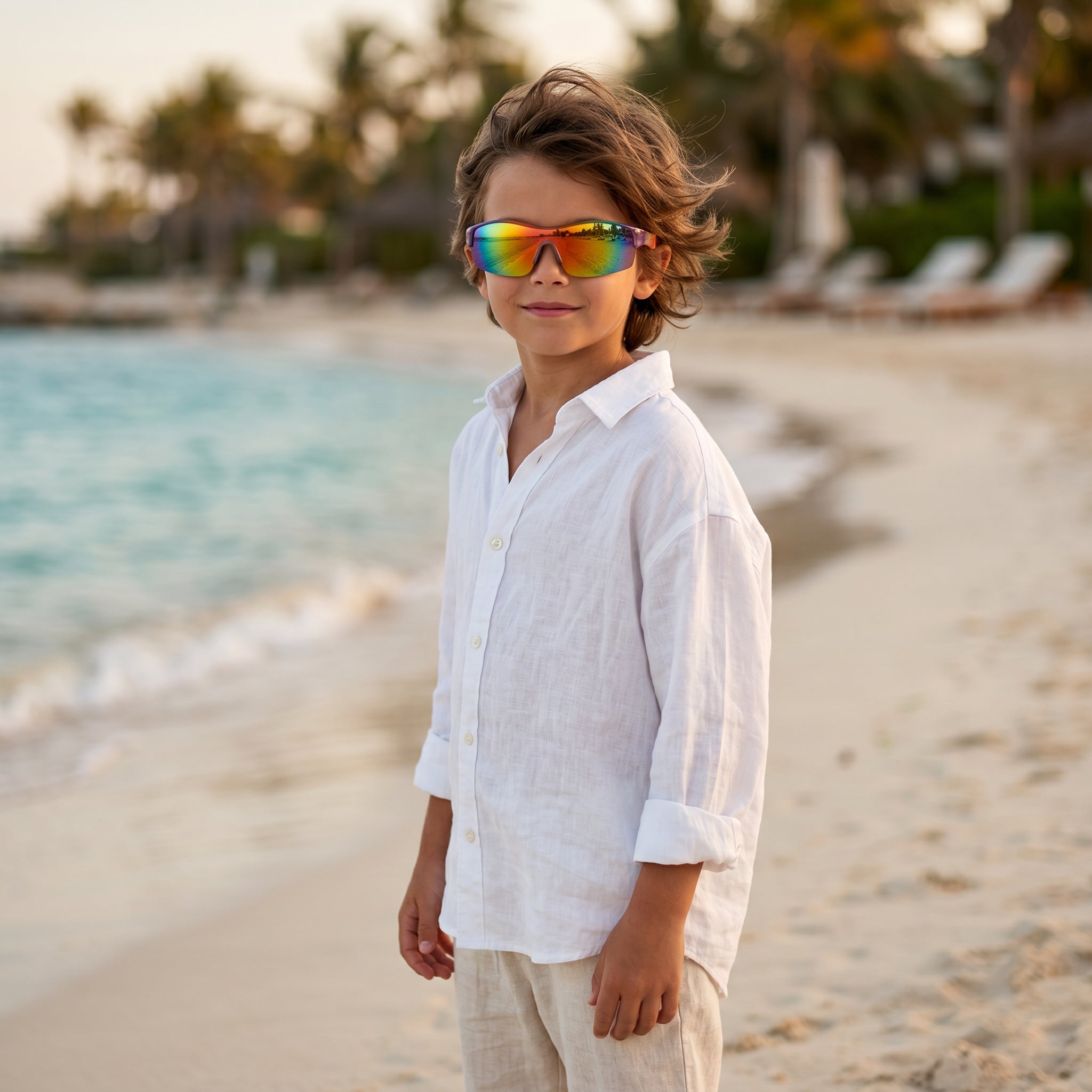 Boys Surf Faded Colours Sport Sunglasses