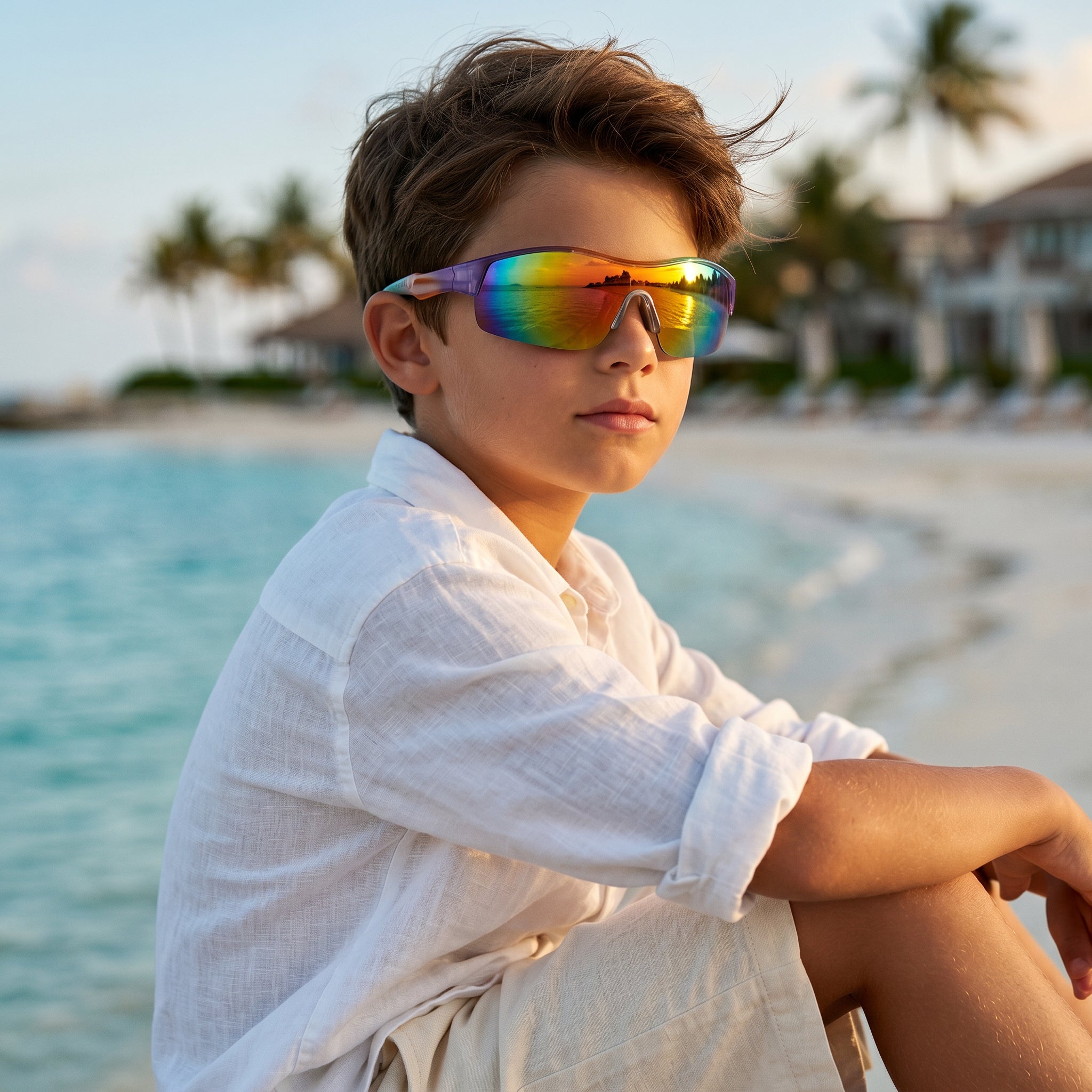 Boys Surf Faded Colours Sport Sunglasses