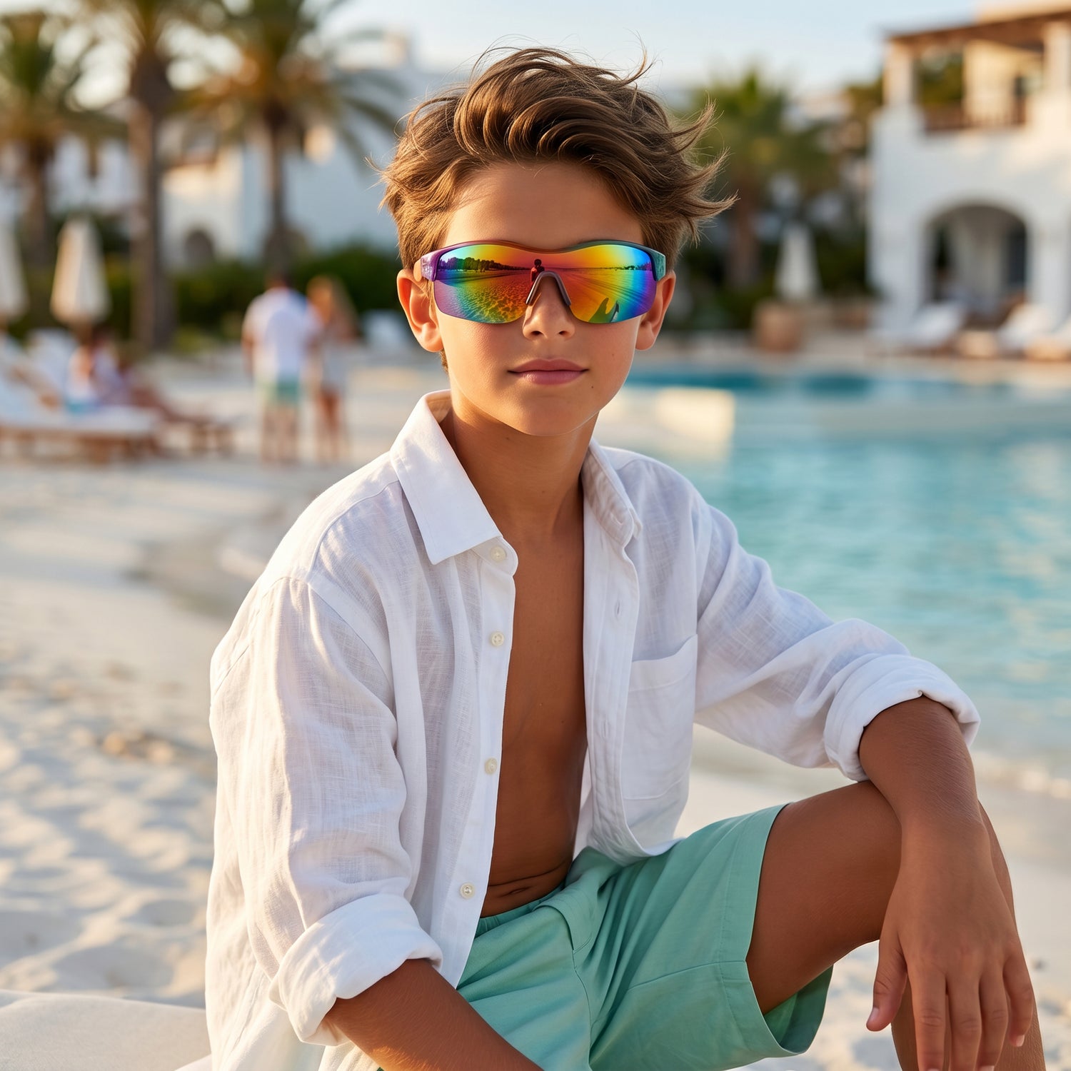 Boys Surf Faded Colours Sport Sunglasses
