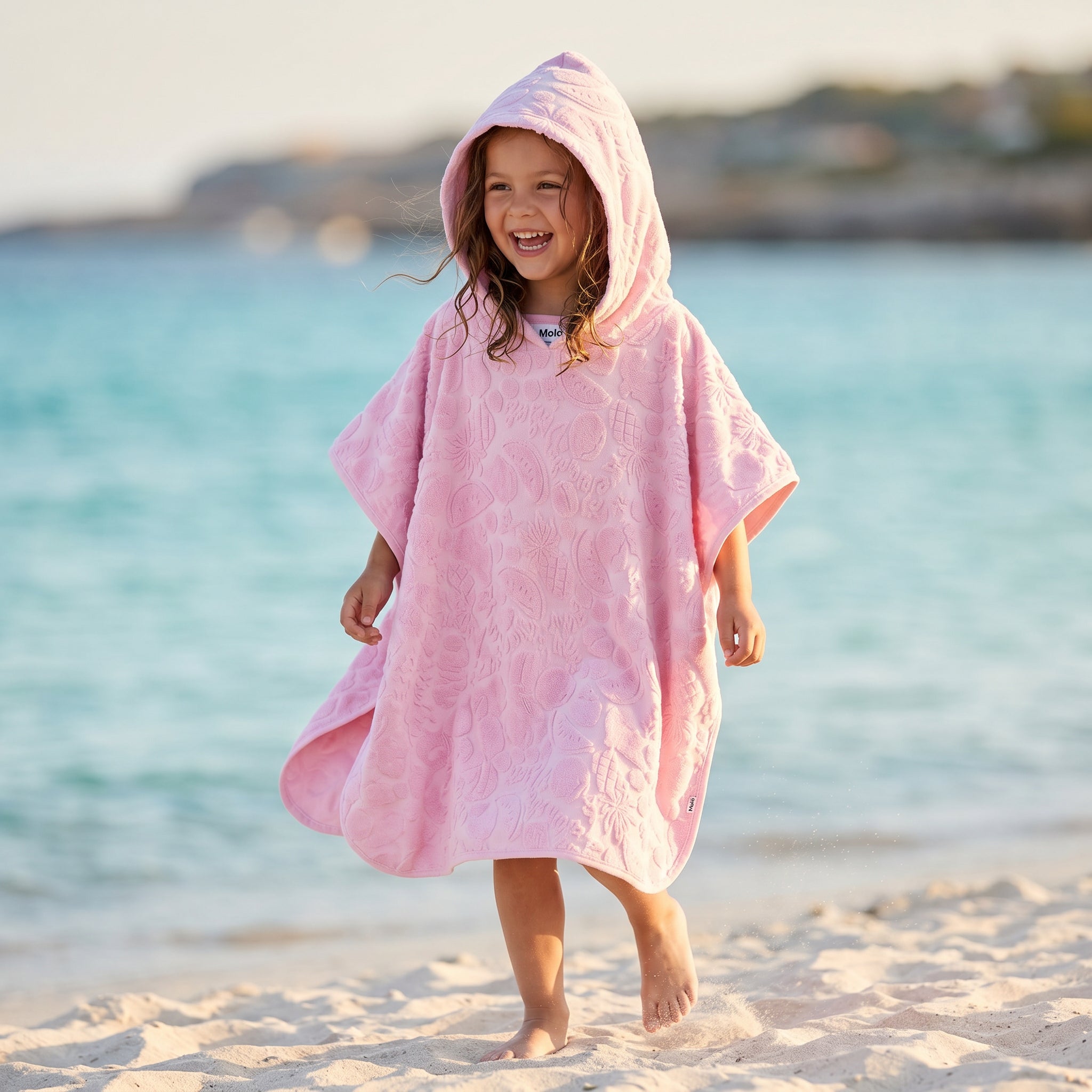 Girls Fruity Towel Beach Cover-Up Poncho