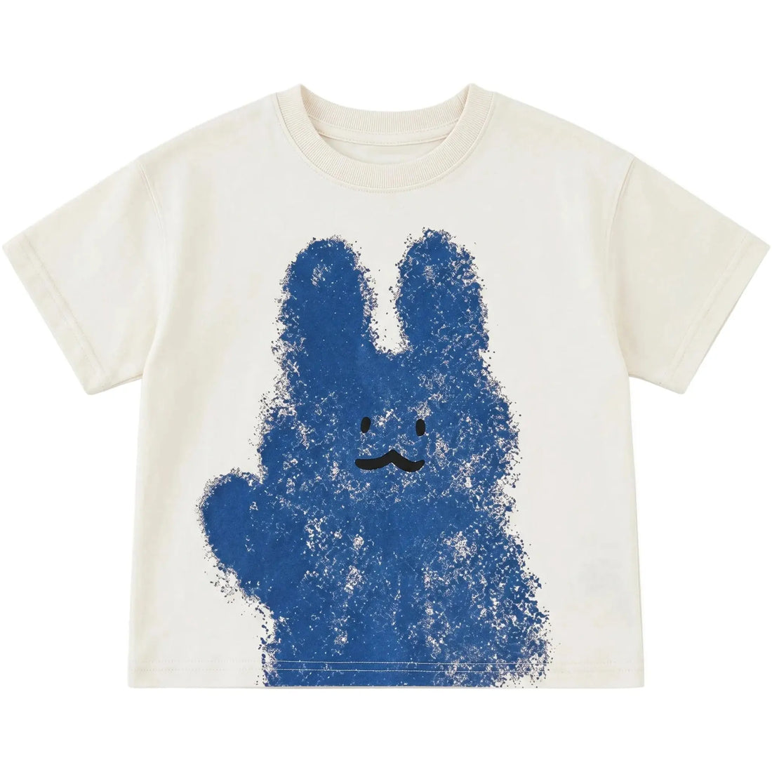Boys White Bunny Graphic T-Shirt Sol Vera