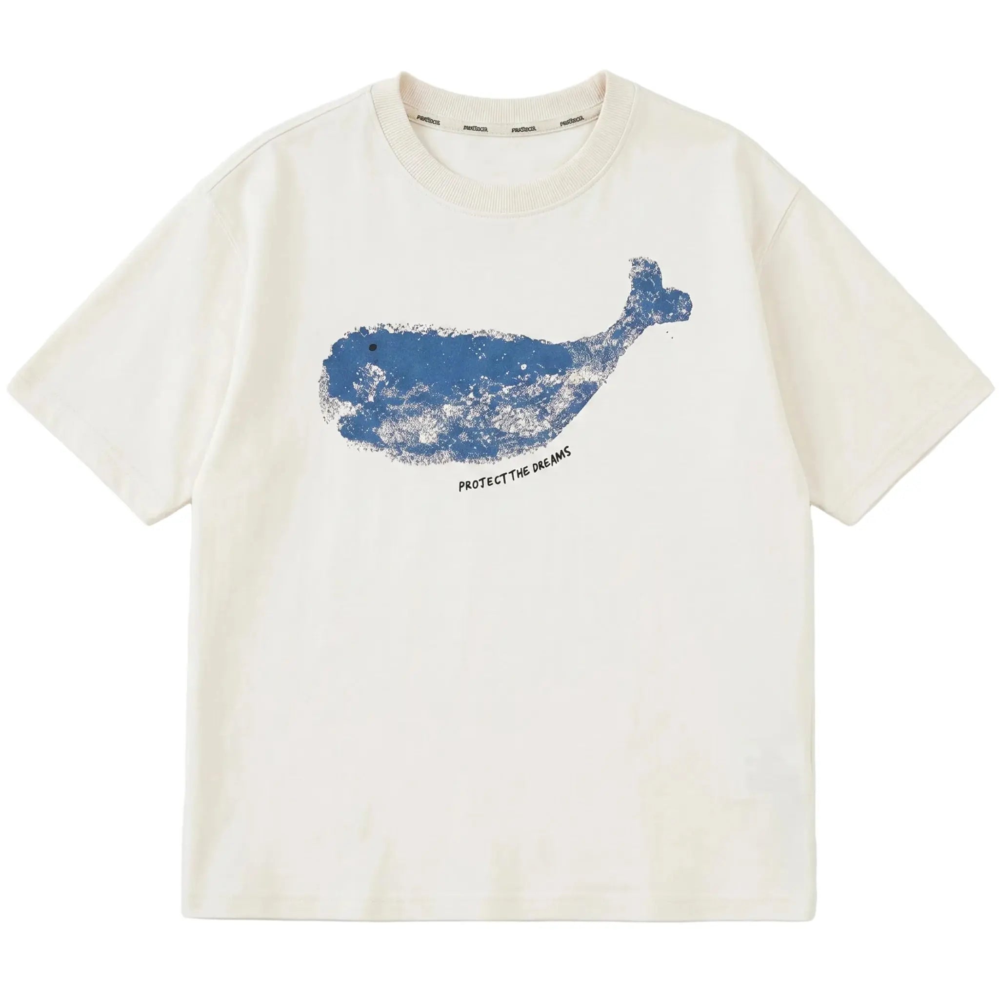 Boys White Whale Graphic T-Shirt Sol Vera