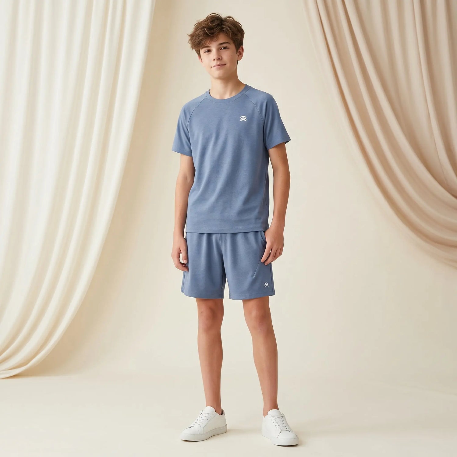 Boys Blue T-Shirt &amp; Shorts Set Sol Vera
