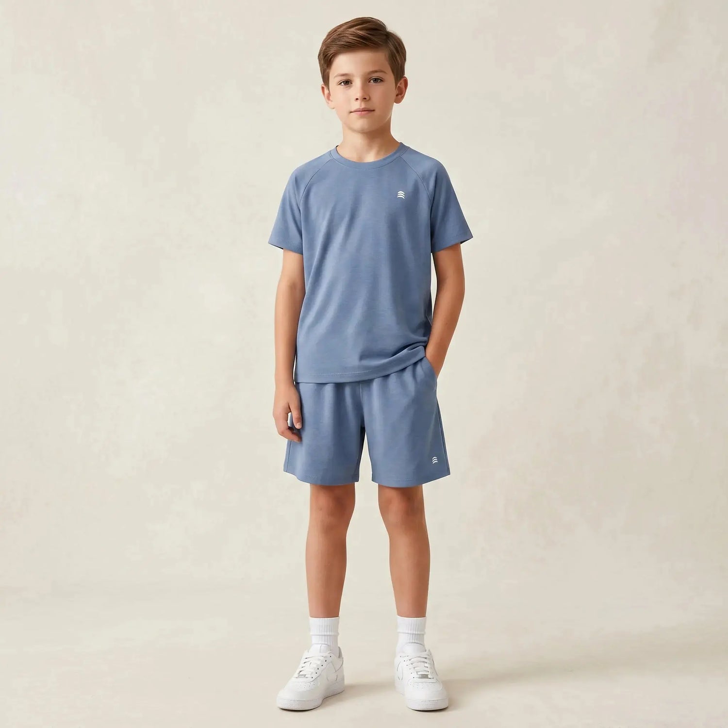 Boys Blue T-Shirt &amp; Shorts Set Sol Vera