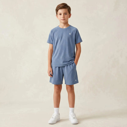 Boys Blue T-Shirt &amp; Shorts Set Sol Vera