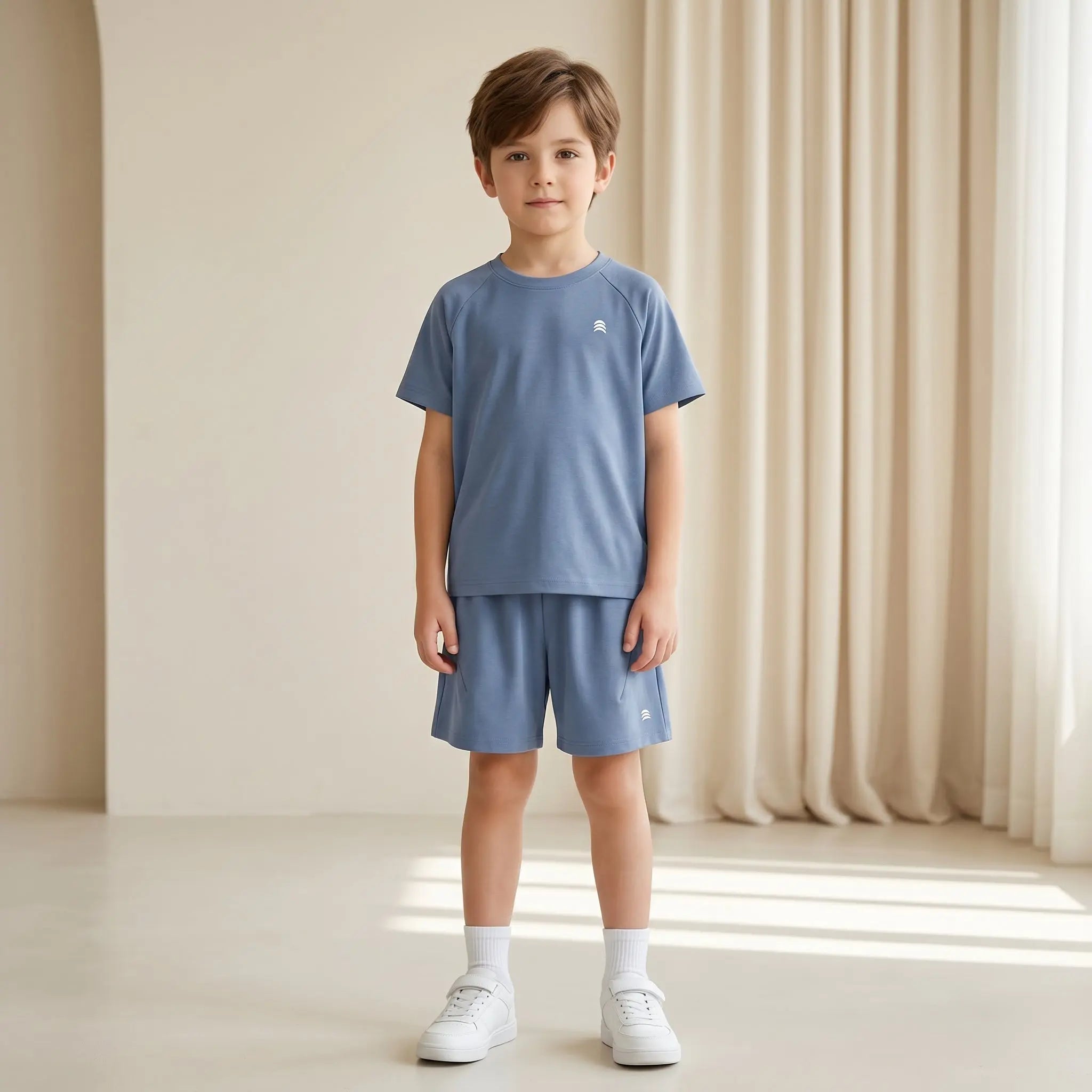 Boys Blue T-Shirt &amp; Shorts Set Sol Vera