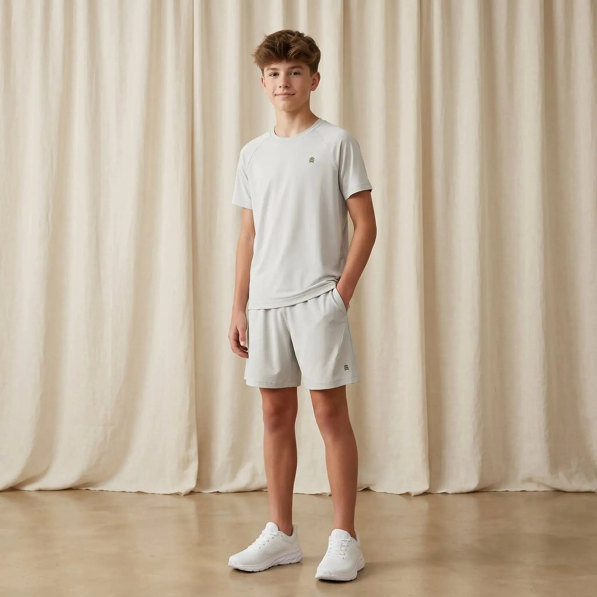 Boys Grey T-Shirt &amp; Shorts Set Sol Vera
