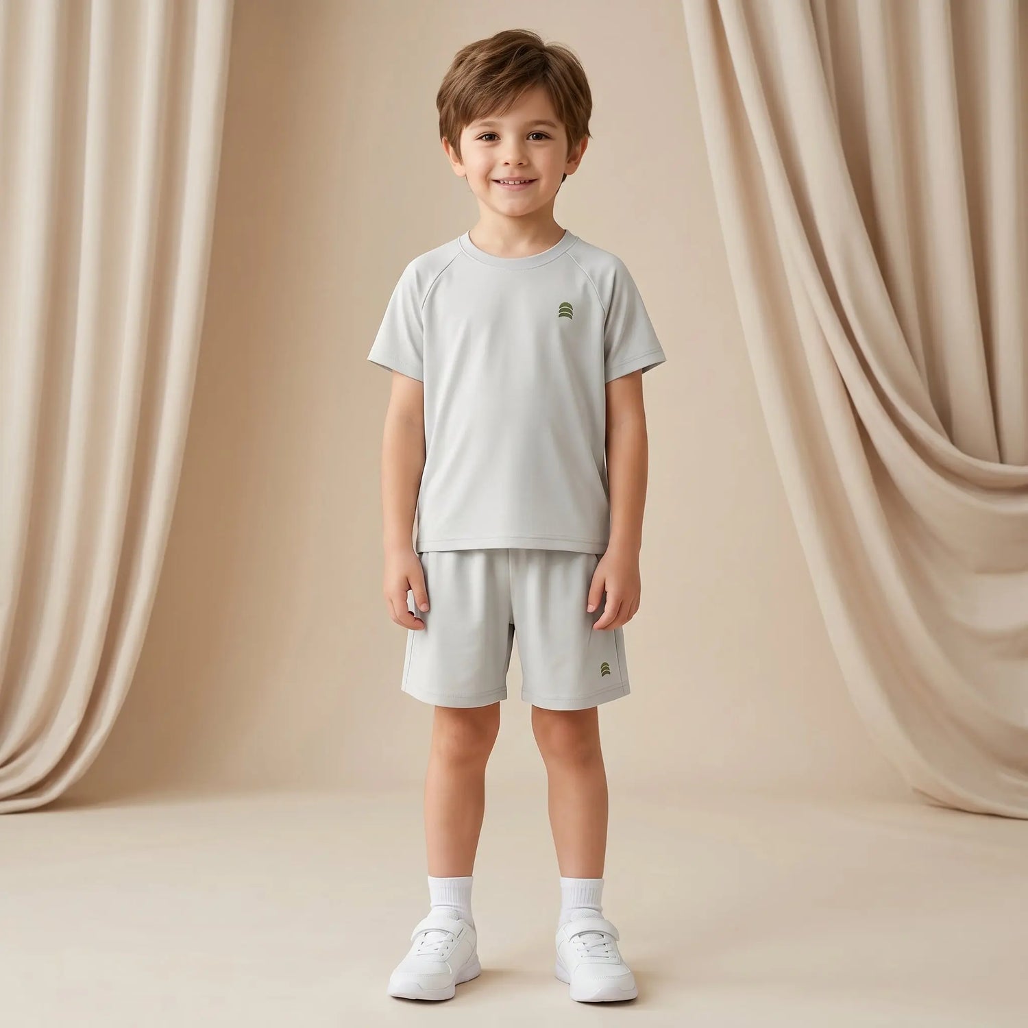 Boys Grey T-Shirt &amp; Shorts Set Sol Vera