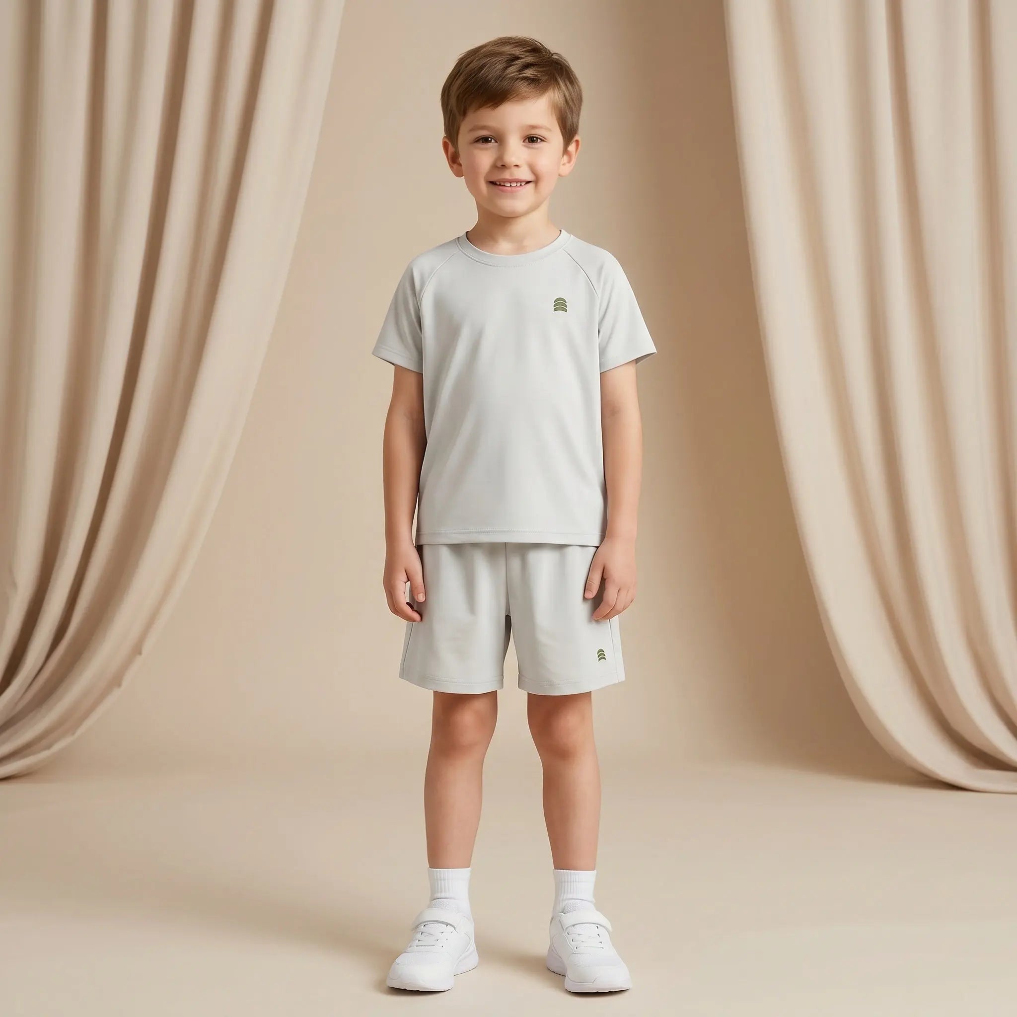 Boys Grey T-Shirt &amp; Shorts Set Sol Vera