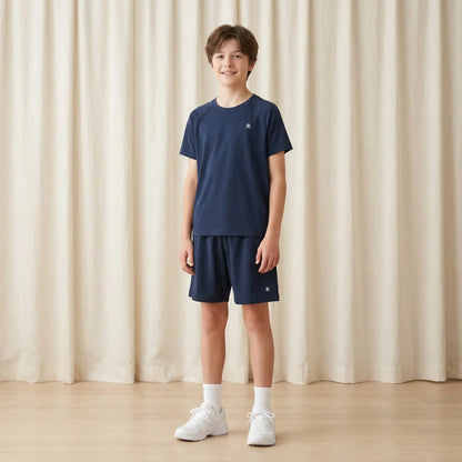Boys Navy T-Shirt &amp; Shorts Set Sol Vera