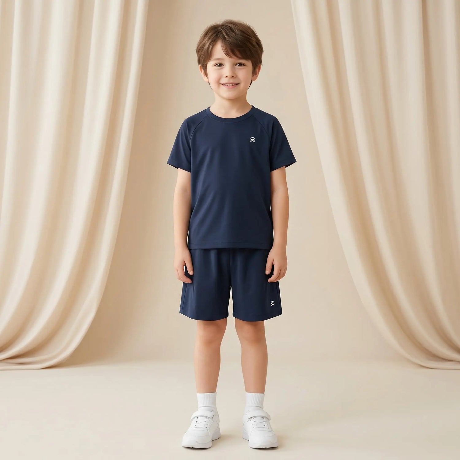 Boys Navy T-Shirt &amp; Shorts Set Sol Vera
