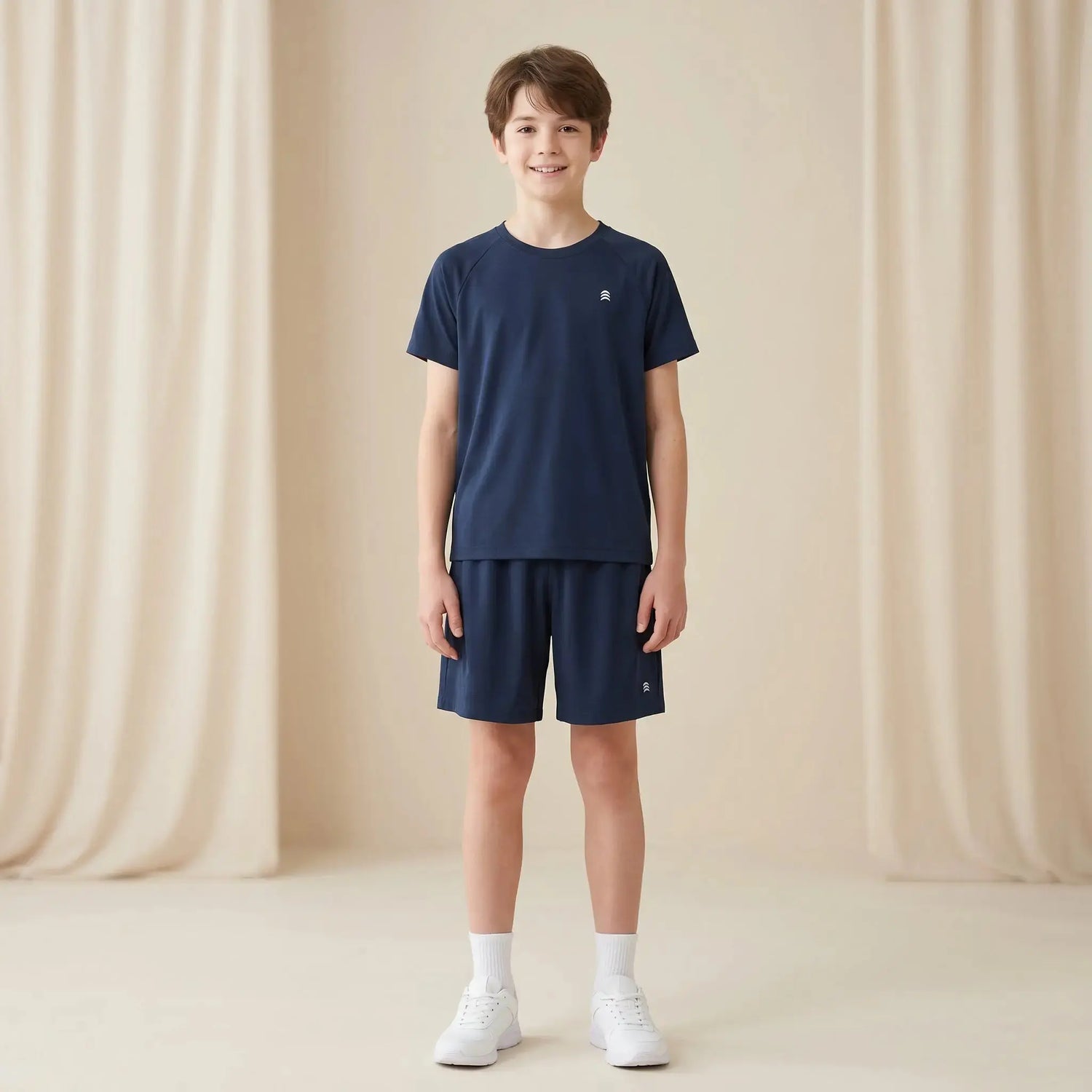 Boys Navy T-Shirt &amp; Shorts Set Sol Vera
