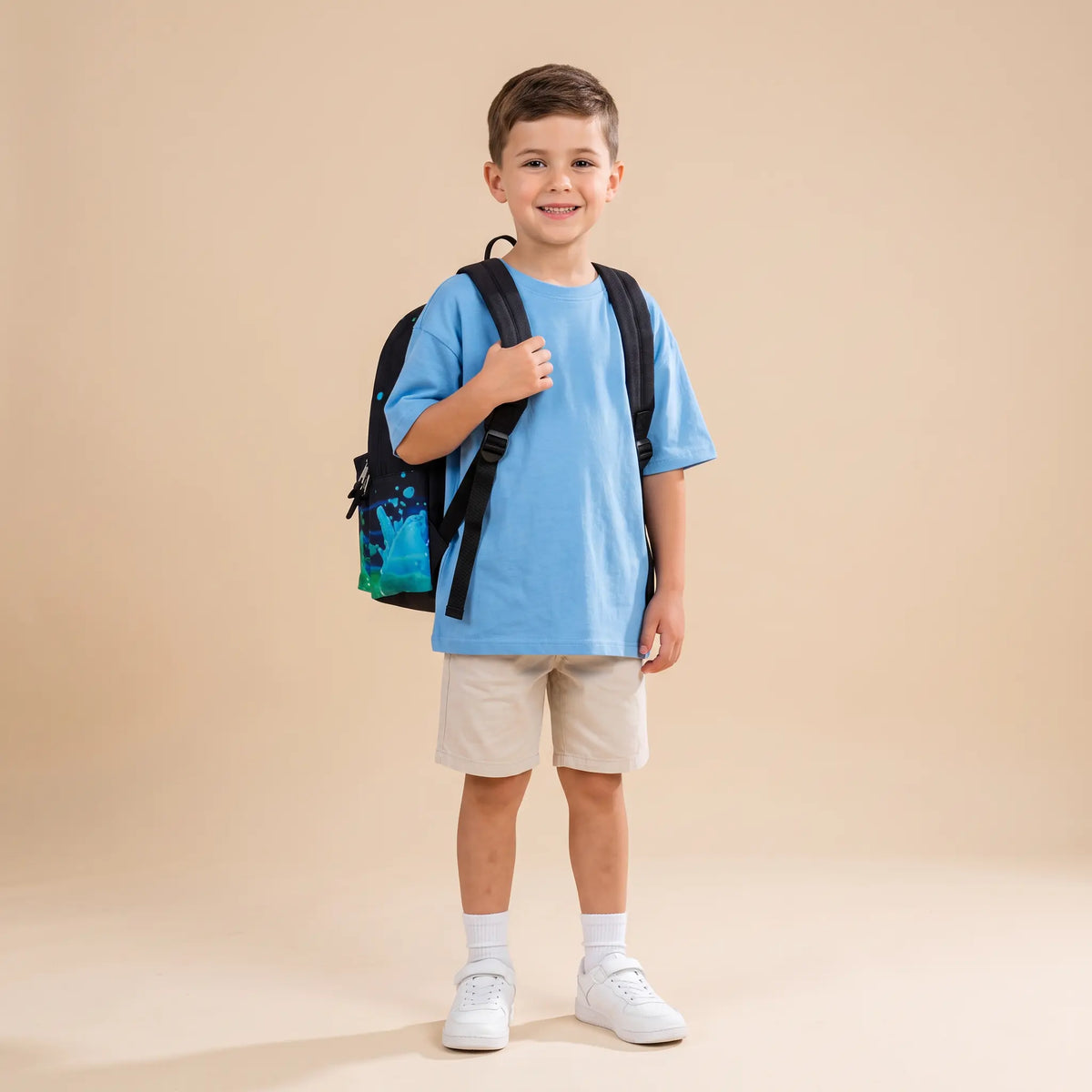 Iconic Black 3D Droplets Backpack HYPE