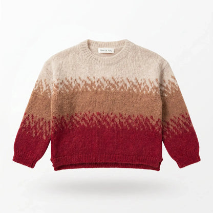 Tricolor Knitted Sweater ZHOE &amp; TOBIAH