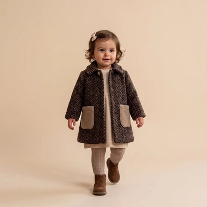 Brown Knitted Coat ZHOE &amp; TOBIAH