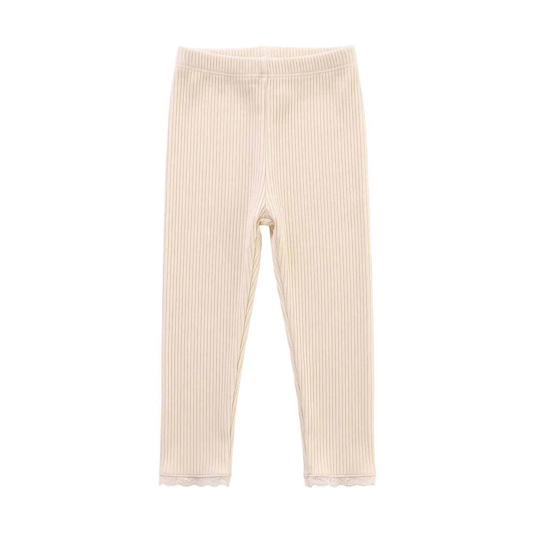 Luna Ribbed Leggings - Cream ORELIE