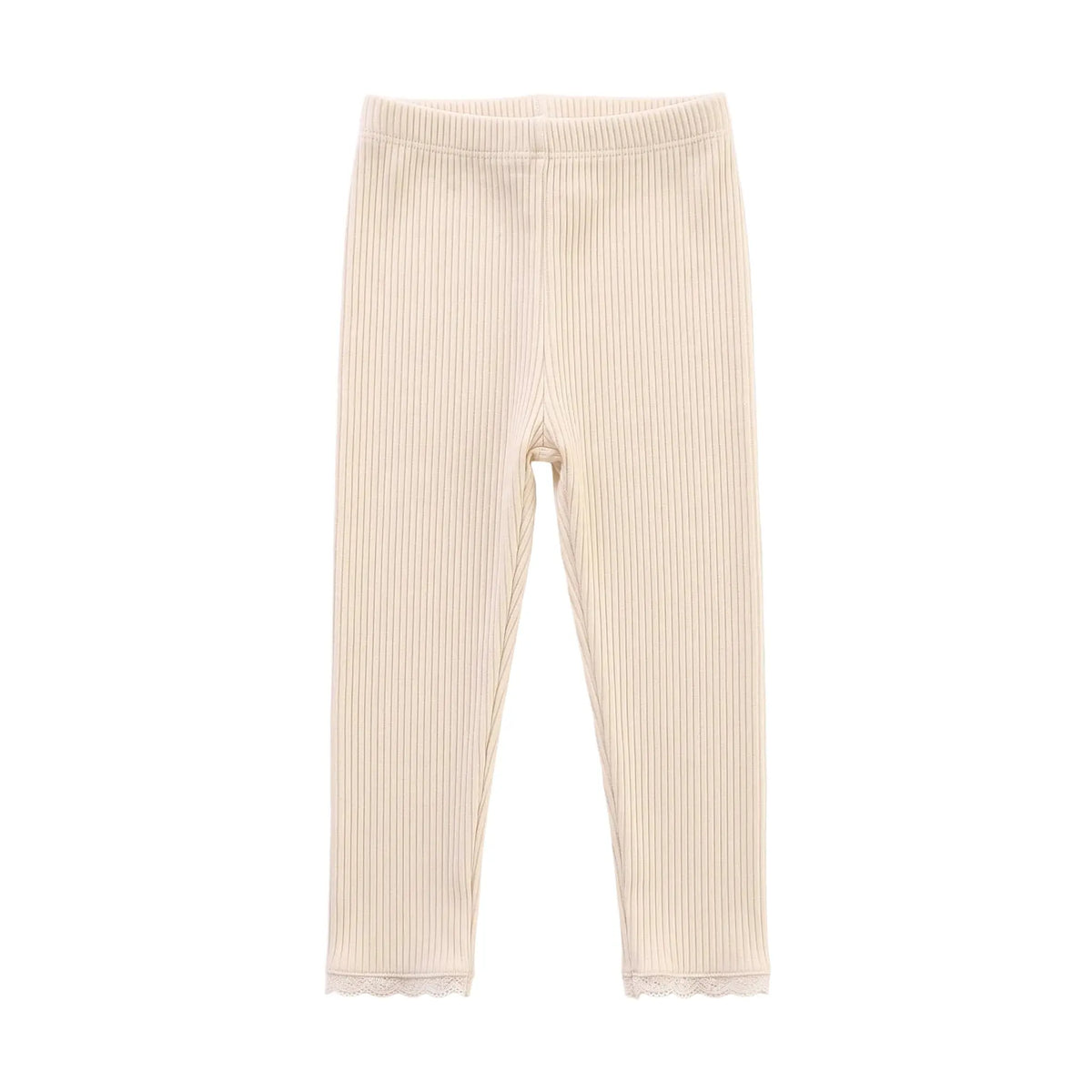 Luna Ribbed Leggings - Cream ORELIE