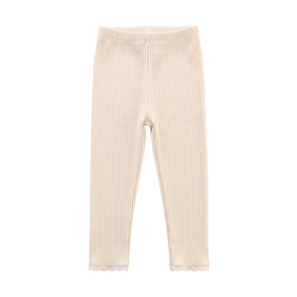 Luna Ribbed Leggings - Cream ORELIE