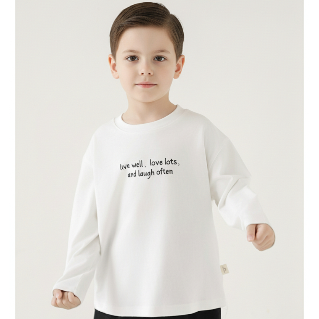 Simple Words Tee - White