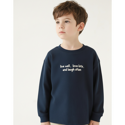 Simple Words Tee - Navy