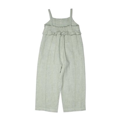 Green Linen Jumpsuit
