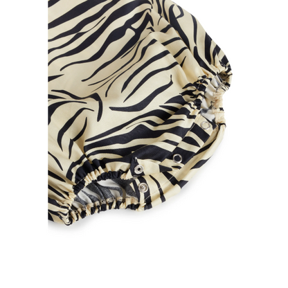 Zebra Black Baby Jumpsuit