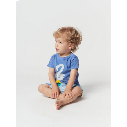Multicolor fish swim shorts