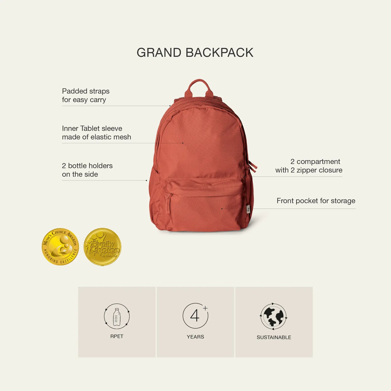 Citron Grand Backpack - Cool Kid product detail